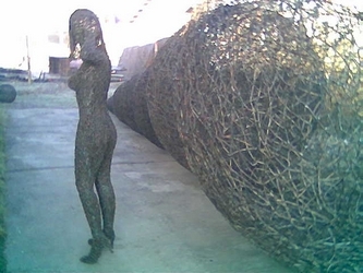Wire Girl Sculpture