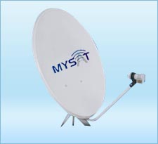 90cm Offset satellite dish antenna
