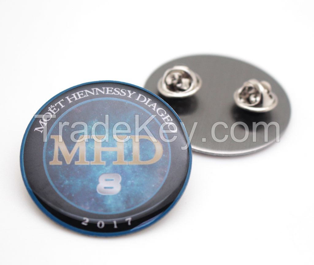 Top quality custom logo dome epoxy name badges