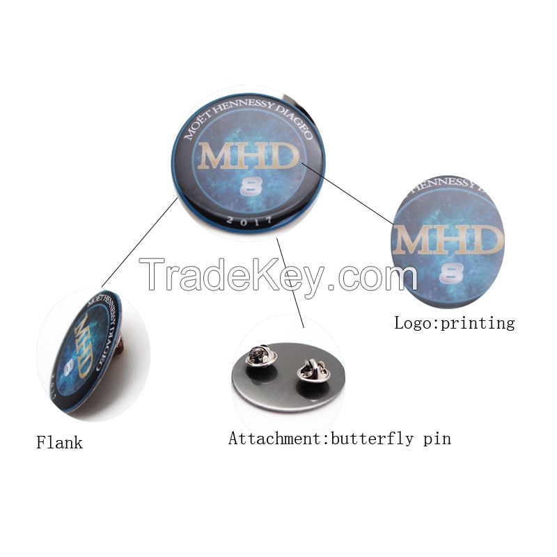 Top quality custom logo dome epoxy name badges