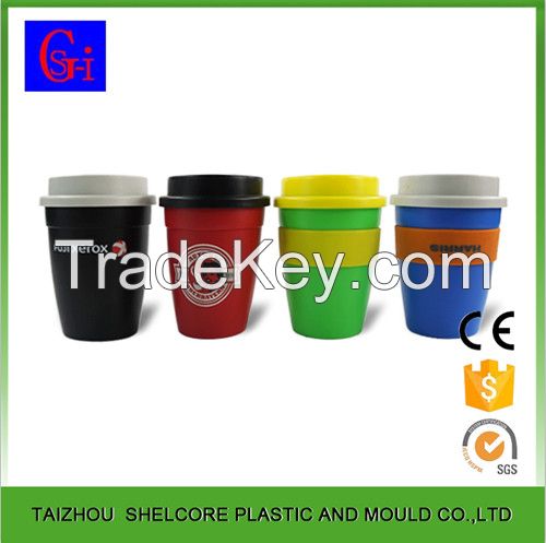 Free sample coffee cup with silicone sleeve 