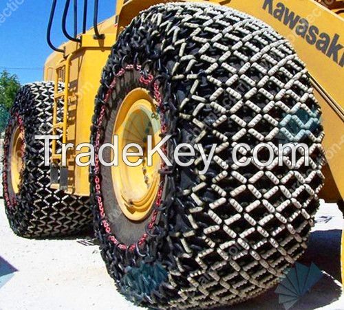 Factory supply black painted tire protection chain