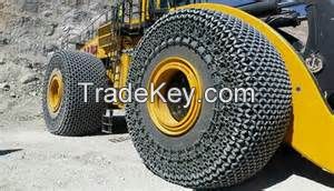 Heavy mining tire protection chain 20.5r25