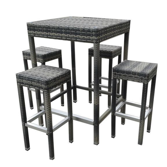 outdoor furniture rattan bar table and bar stool (B21)