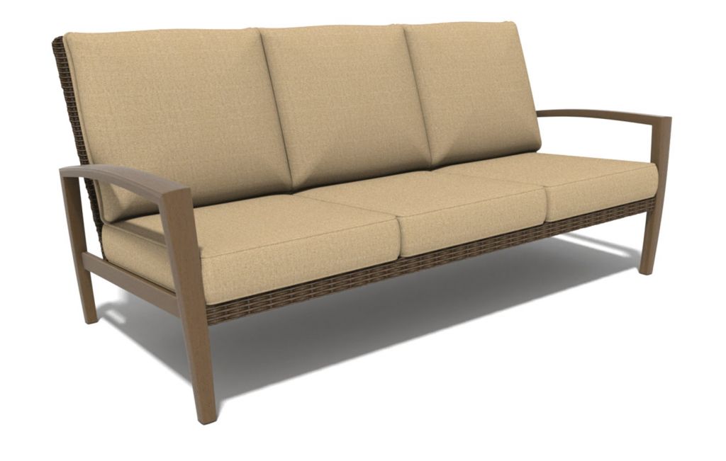 alminum furniture sofa with insert panel decoration (6610)