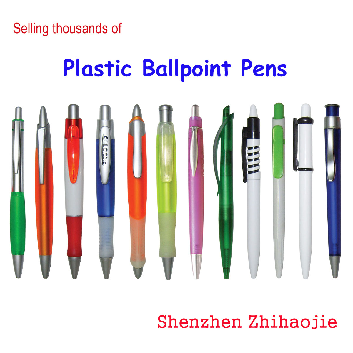 Plastic Ballpoint Pen ( Ballpen or Ball Pen )
