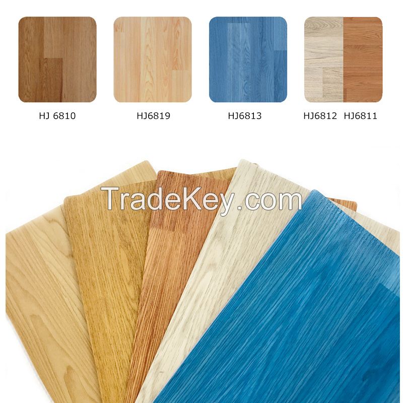 PVC Sports Flooring for Indoor Basketball Wood Pattern HJ6819 8.0mm Thick