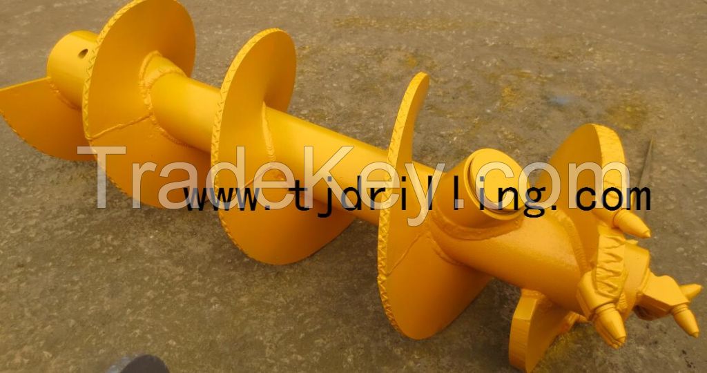 CFA AUGER 600MM dia with auger start  for bauer BG24  DRILLING RIG FOR CONTINUOUS FLIGHT AUGER PILE