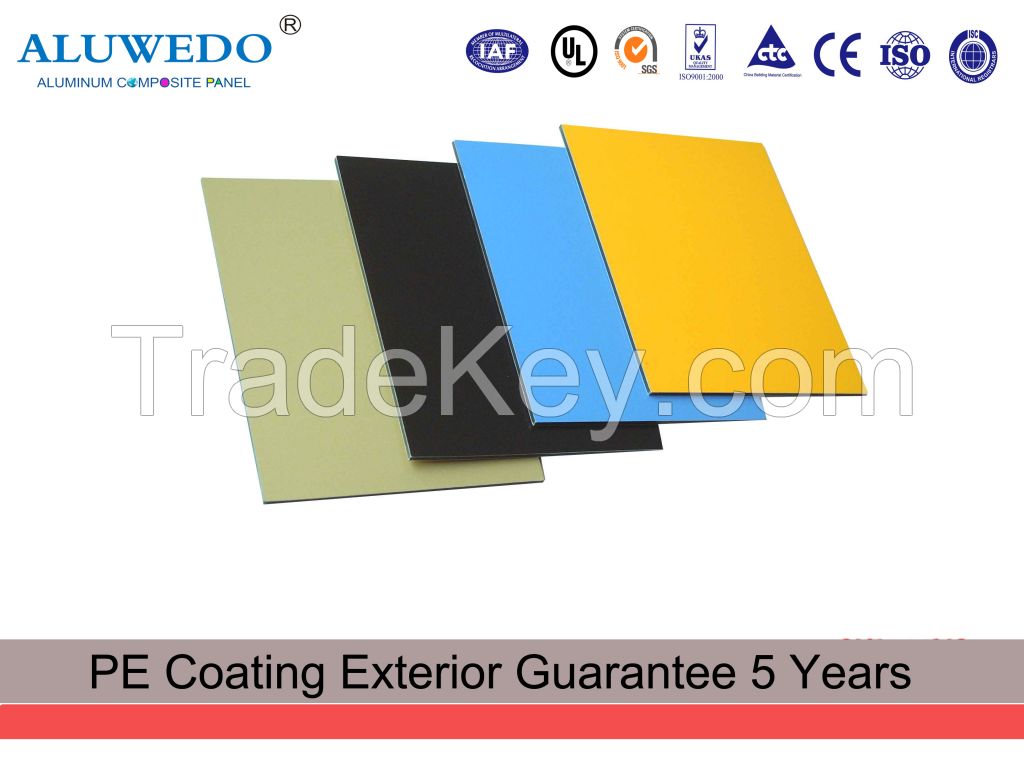 3MM 4MM 2440MM*1220MM 0.3MM PE Painting and FEVE(EVE)Painting High Gloss Colorful Coating ACP Aluminum Composite Panel For Signage Material Wall Decoration Panel