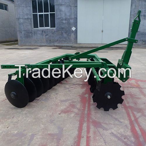 Hinge offset disc harrow