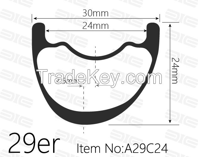 Cross country, All mountain, Asymmetrical Rim 29 inch, 30mm wide 29er