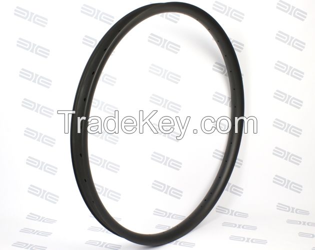 29er MTB carbon rims 39mm inner width 25mm deep