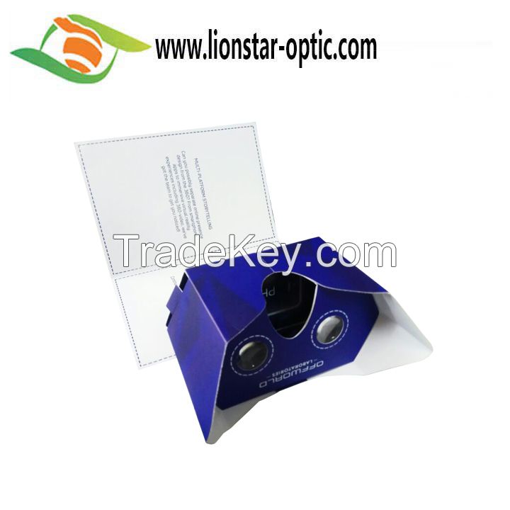 New Design Google Cardboard VR Box 3D Glasses , Brochure 3D Video Glasses Virtual Reality Glasses VR Headset