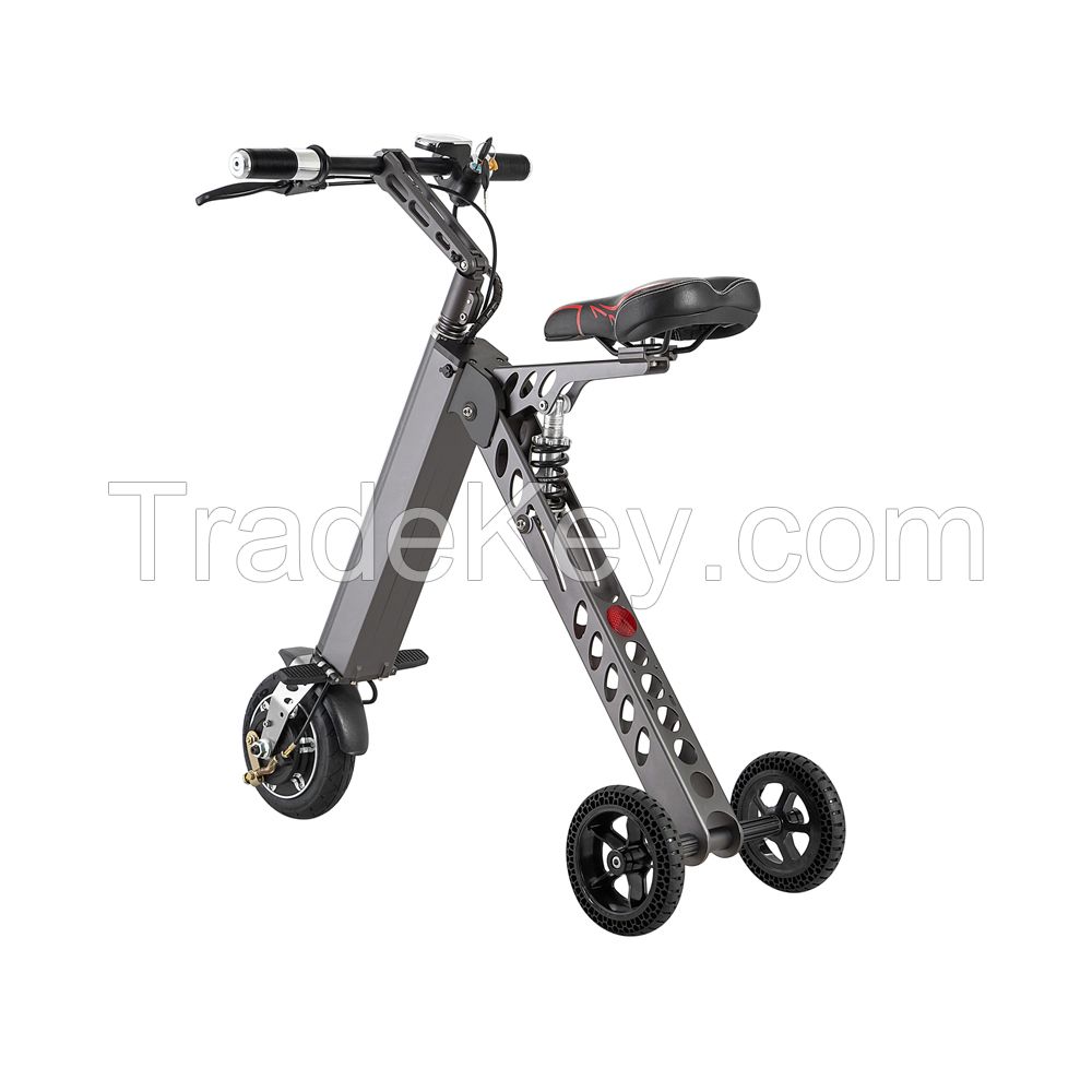 8 inch three wheel light weight folded electric bike / e bike / electric bicycle