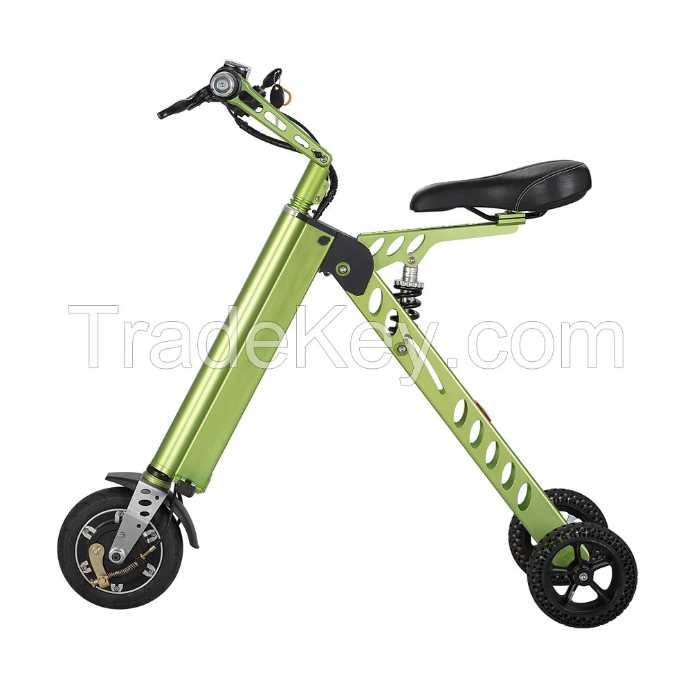 8 inch three wheel light weight folded electric bike / e bike / electric bicycle