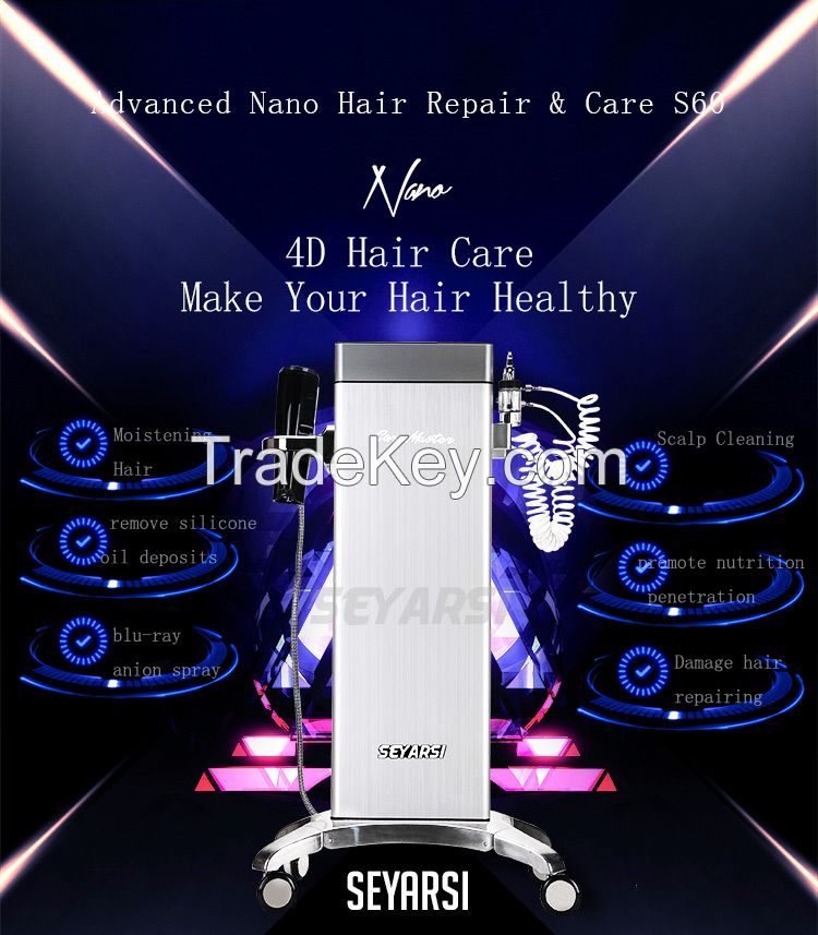 2018 Newly Nano Hair Care Machine Scalp Care Machine Hair Repairing Hair Steamer Thermal Hair Care Tool Skin Moisture Machine