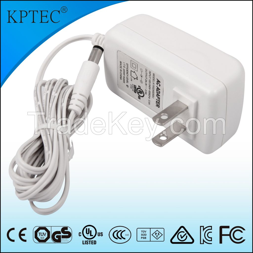 15W/12V/1A Australia Plug AC/DC Adapter with SAA and Gems adapter