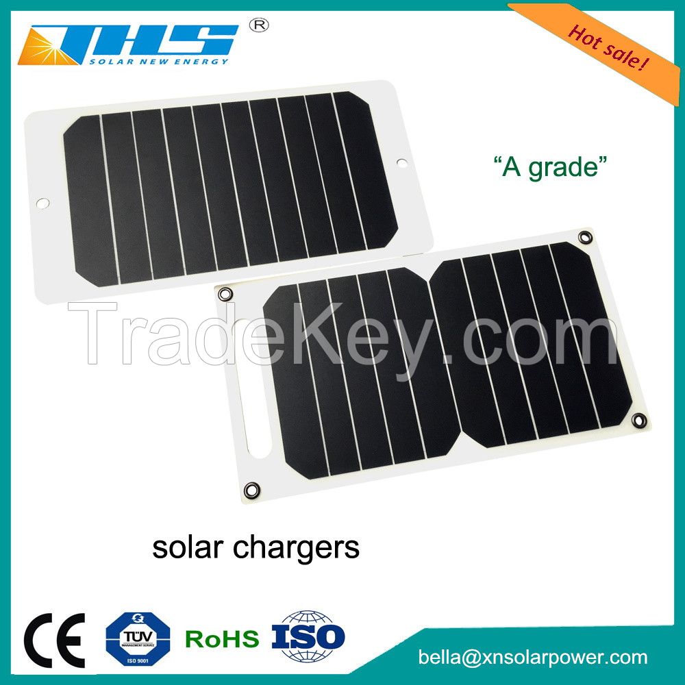 Hotsale 5w 5v usb solar charger for mobile phone 