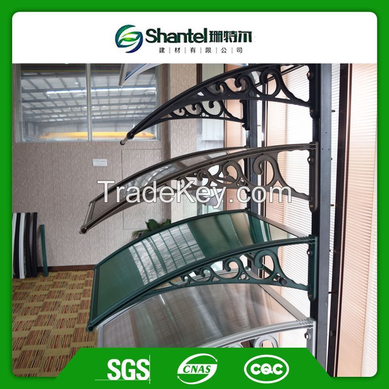 Polycarbonate Panel and PP brackets / Aluminum brackets Awning