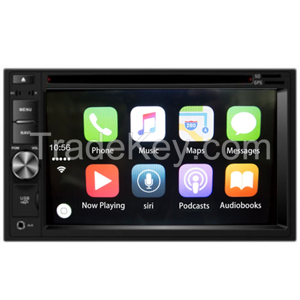 CAR 2 DIN 6.2" TFT LCD/DVD/Bluetooth/CarPlay							 							