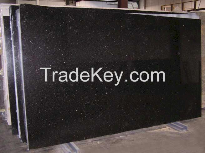 Black Galaxy granite blocks and slabs