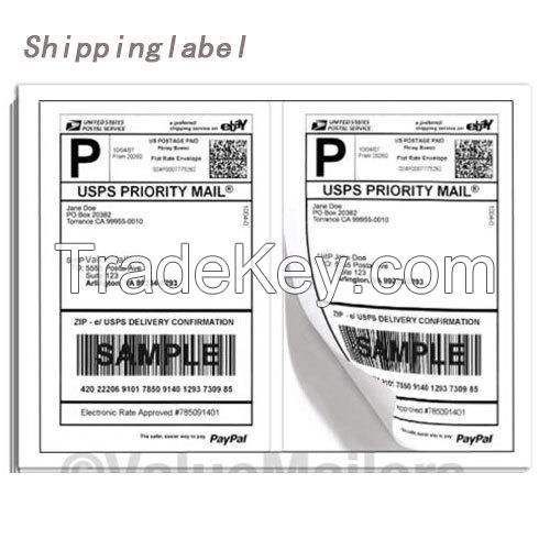 Logistics label 100mmx100mm 500PCS/Roll Direct Thermal Labels Shipping