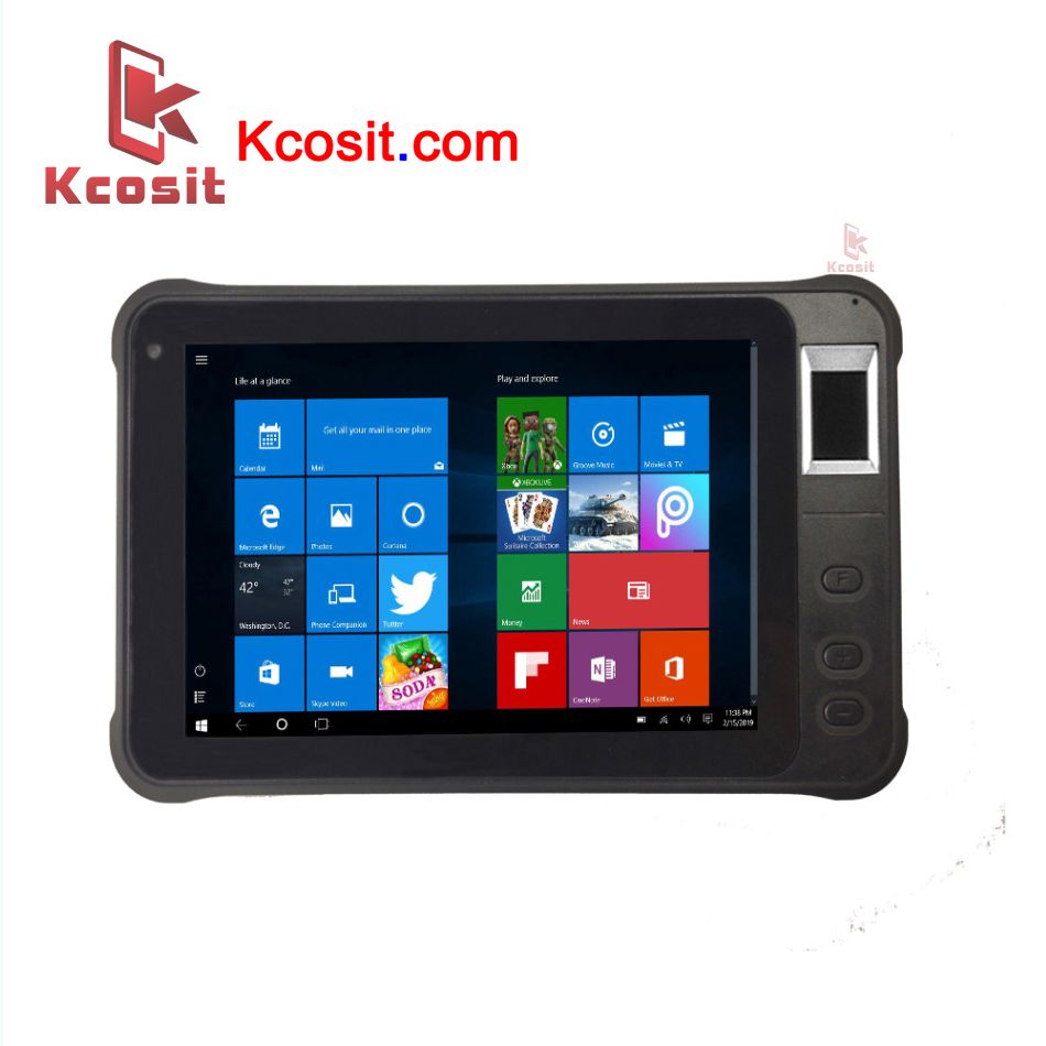 Kcosit K75 Rugged Windows Tablet PC Fingerprint Reader UHF RFID IP67 Waterproof 7&amp;quot; 1280x800 HDMI 2D Barcode Scanner PDA