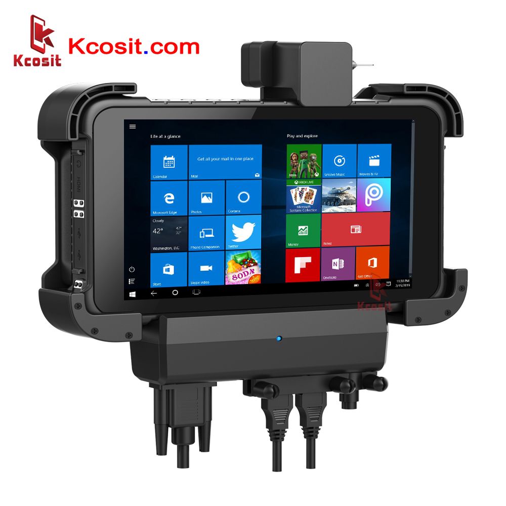 2020 China K86 Rugged Windows 10 Tablet PC Pro Computer RS232 USB IP67 Extrem Waterproof 8" phablet USB2.0 Gps Forklift Driver