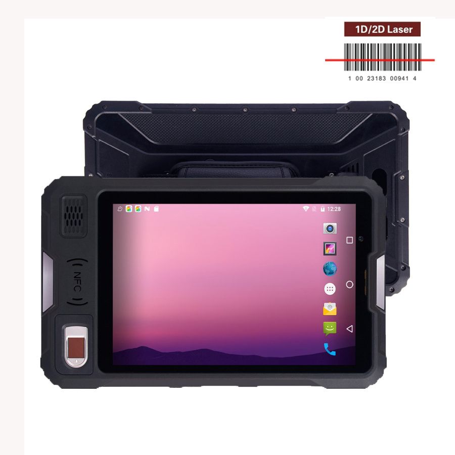 2019 original Kcosit P9000 Rugged Android Tablet PC 8&quot; Waterproof Fingerprint Reader PDA Handheld Mobile Terminal 4G UHF RFID Reader