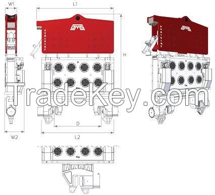 Vibro hammer SVR 101 NF to work on a crane or piling rig