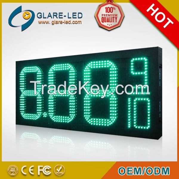 The Popular High Quality Waterproof 12inch 8.88 9/10 Display Format LED Fuel Price Signs