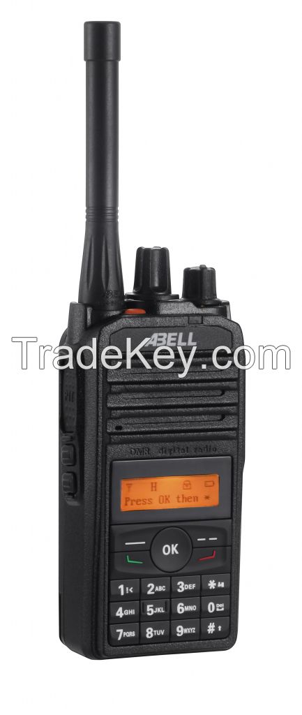 Digital two way radio two time slots