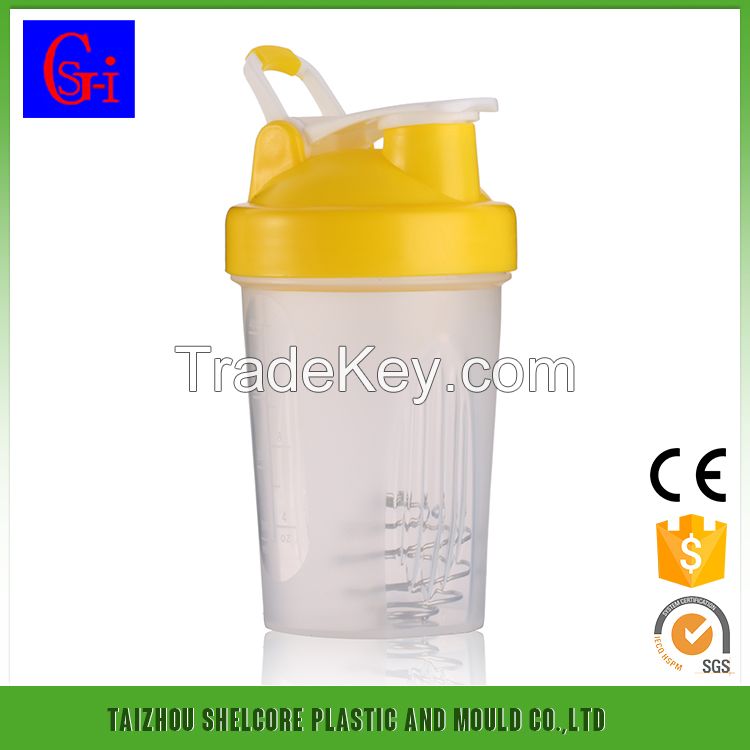 400ML portable shaker bottle with handle 