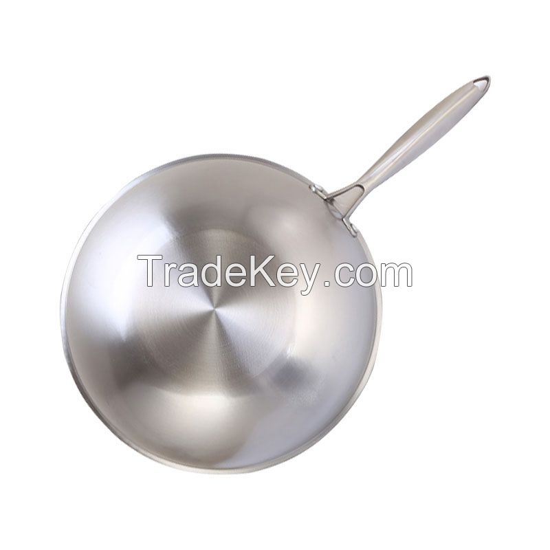 Stainless Steel Wok Non Stick Pot Pan Cookware Masterclass Premium Cookware