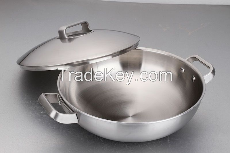 Stainless Steel Wok Pot Cookware Amc Cookware Price Biryani Cooking Pot