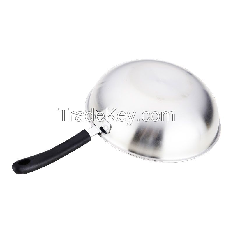 Stainless Steel Deep Wok Pan Non Stick La Sera Cookware Set Silicone Hand Well Equipped Kitchen Cookware