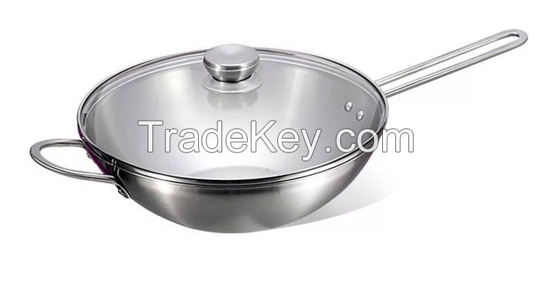 Kitchenware Wok Cooking Pot Stainless Steel Cookware Pots And Pans Parini Cookware Technique Cookware 