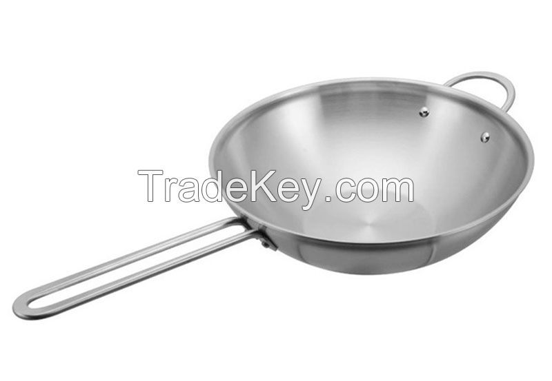 Kitchenware Wok Cooking Pot Stainless Steel Cookware Pots And Pans Parini Cookware Technique Cookware 