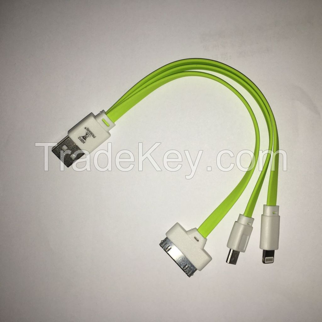 3 in 1 multi-functional usb charing cable