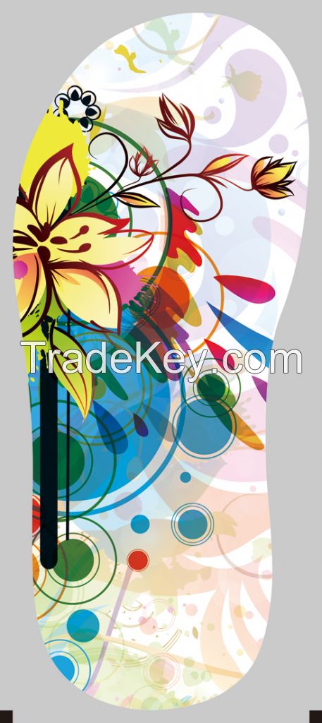 3d Or 2d Heat Transfer Film With Newly Designe For Flip Flop Soles