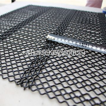 Heavy Carbon Steel Crimped Screen Mesh