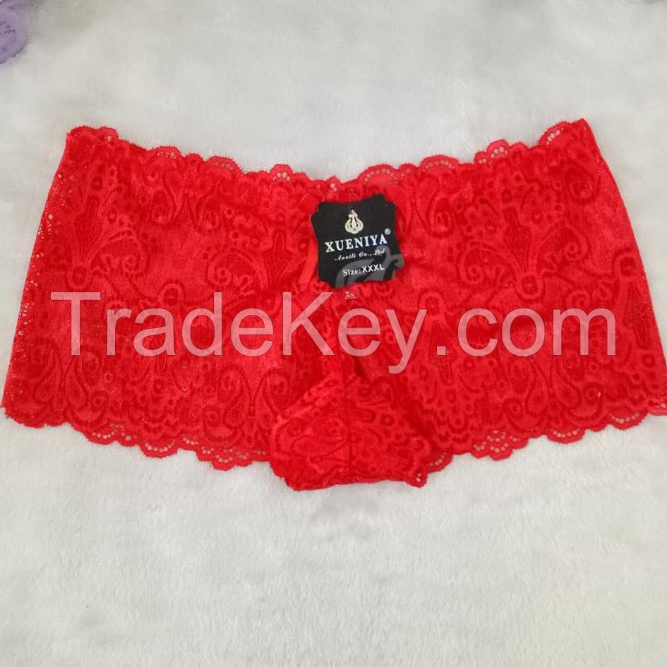 OEM wholesale new style pink boyshorts sexy comfortable lace fancy pan