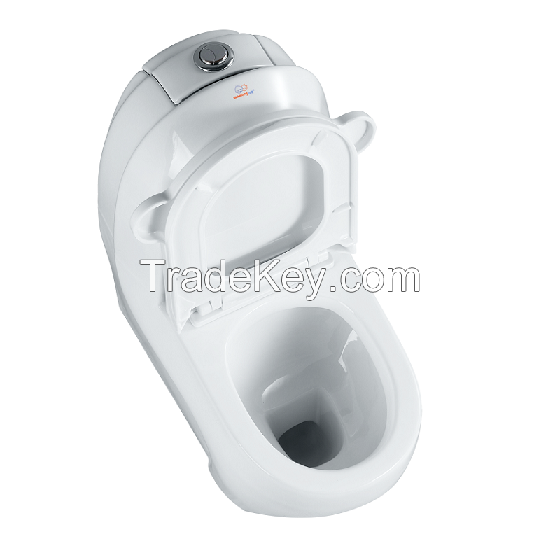 small size cute colored design one-piece kids baby toilets for preschool children