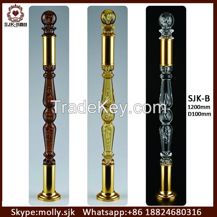 Popular Type Crystal Acrylic Handrial/Pillar