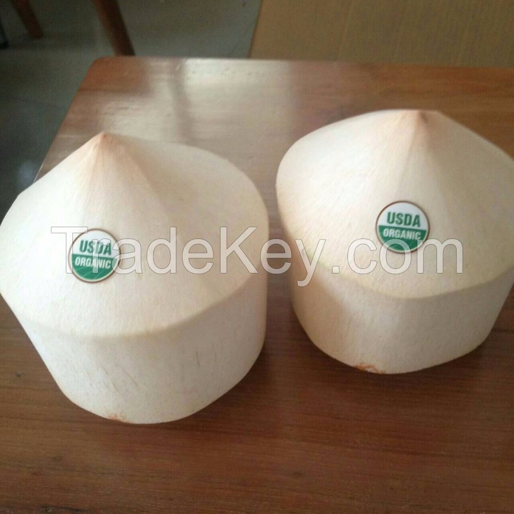 fresh pure coconut water in pet bottles