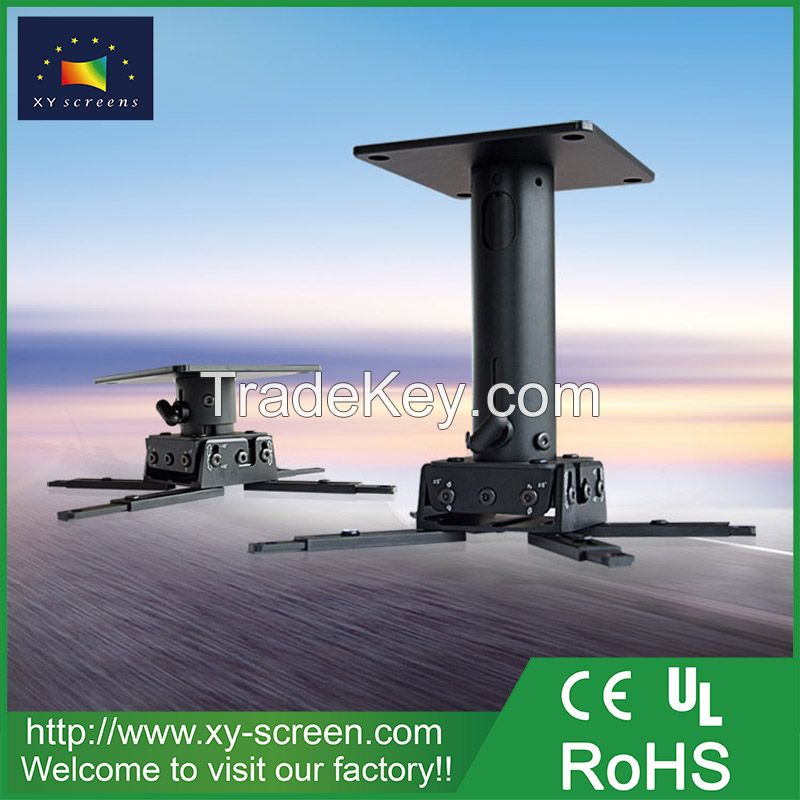 XYSCREEN motorized projector screen universal 360 degree wall hanging projector ceiling mount kit bracket