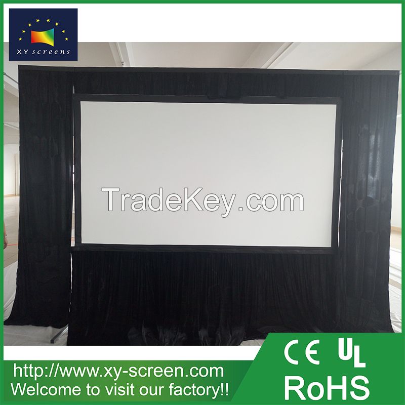 XYSCREEN 200 inch fast folding projection screen commercial exhibition show screen inflatable projector screen