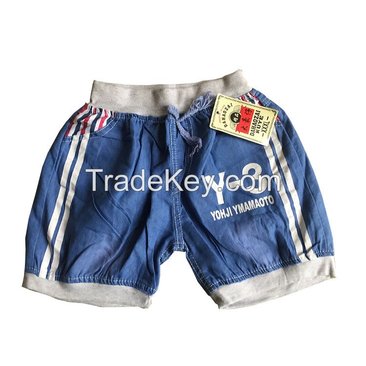 Wholesale Children Summer short trousers kid fashion jeans