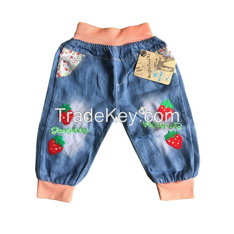 Wholesale Children Summer short trousers kid fashion jeans