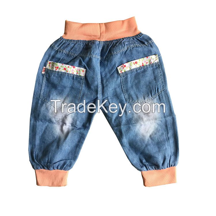 Wholesale Children Summer short trousers kid fashion jeans